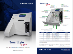 PMA Services SmartLyte® Plus Electrolyte Analyzer